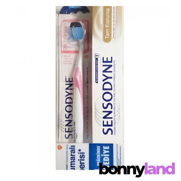 پک خمیردندان سنسوداین SENSODYNE مدل TAM KORUMA حجم 75 میل به همراه مسواک
