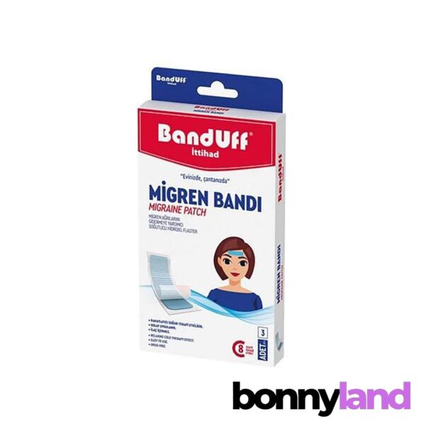 چسب میگرن بانداف BANDUFF مدل Migren Bandi بسته ۳ عددی