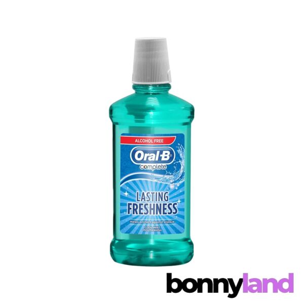 دهان شویه بدون الکل اورال بی Oral-B مدل Lasting Freshness حجم 500 میل