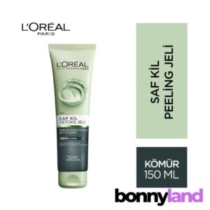ژل شستشوی صورت خاک رس و زغال لورال LOREAL مدل سم زدا حجم 150 میل