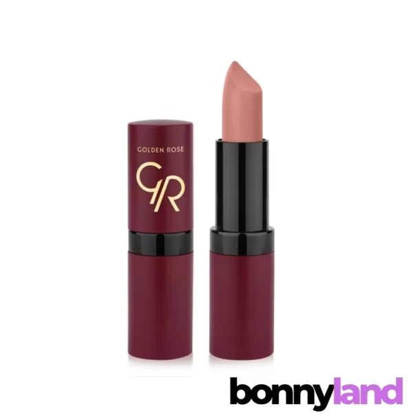 رژ لب جامد مات گلدن رز Golden Rose مدل Velvet Matte Lipstick : رنگی مات و مخملی برای لب‌های شما
