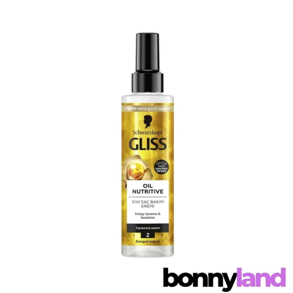 اسپری مو دو فاز گلیس GLISS مدل NutriBalance Repair مناسب موهای مستعد ریزش 200 میل  ویژگی‌ها
