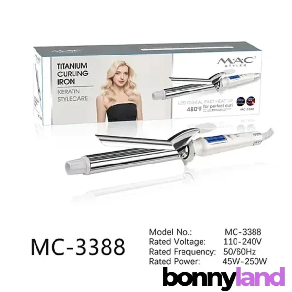 فر کننده مو مک استایلر MAC STYLER با روکش تیتانیوم و کراتین: فرهای بدون زحمت، درخشش سالم - Image 4