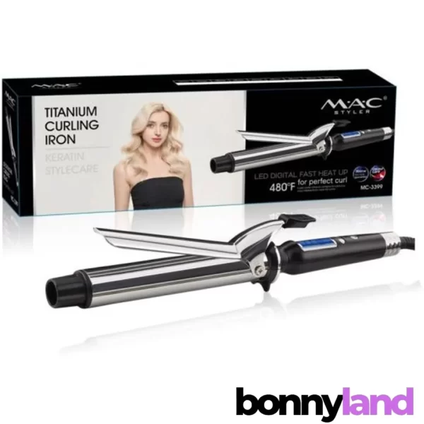 فر کننده مو مک استایلر MAC STYLER مدل MC-3399 با میله تیتانیومی 22 میلی متری: فرهای بدون زحمت، درخشش سالم
