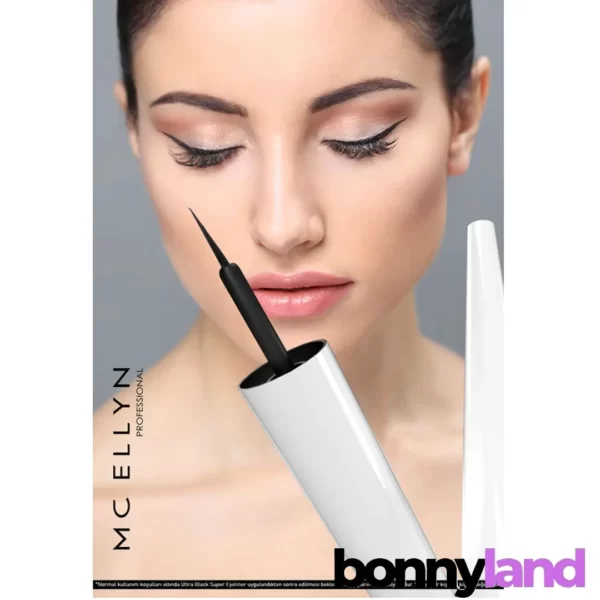خط چشم مایع مک الین مدل ULTRA BLACK SUPER DIPLINER WHITE: خطوط مشکی و دقیق برای نگاهی جذاب - Image 4