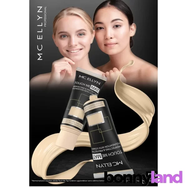 کرم پودر مک الین مدل TOUCH ME MAT FOUNDATION: پایه‌ای مات و طبیعی برای آرایش شما - Image 4