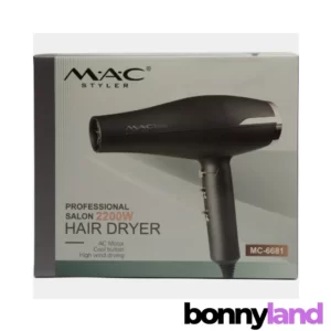 سشوار مک استایلر MAC Styler مدل MC-6681: خشک کردن حرفه‌ای مو در خانه