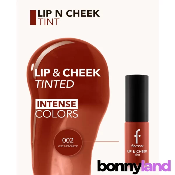 تینت لب و گونه فلورمارشماره 002 مدل Lip & Cheek Tint: زیبایی طبیعی و ماندگار - Image 4