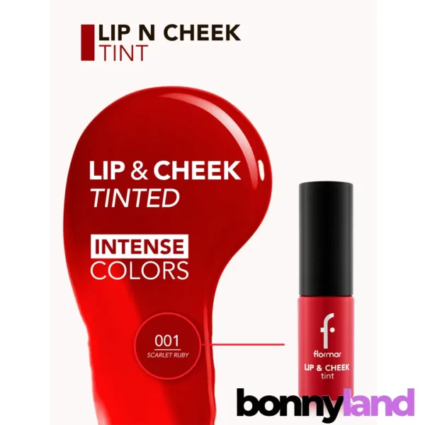 تینت لب و گونه فلورمارشماره 001 مدل Lip & Cheek Tint: زیبایی طبیعی و ماندگار - Image 3