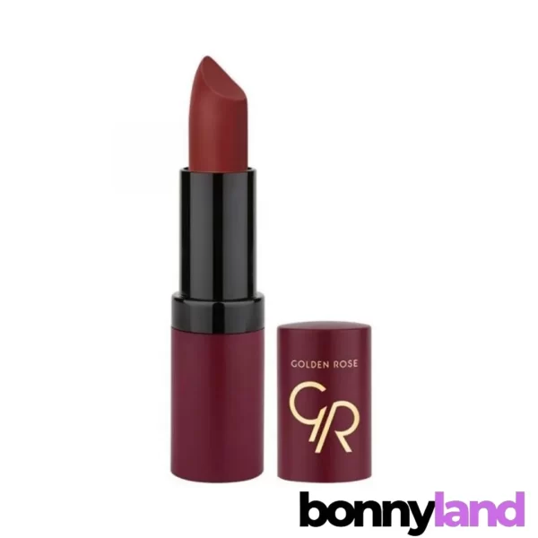 رژ لب جامد مات گلدن رز Golden Rose مدل Velvet Matte Lipstick : رنگی مات و مخملی برای لب‌های شما - Image 5