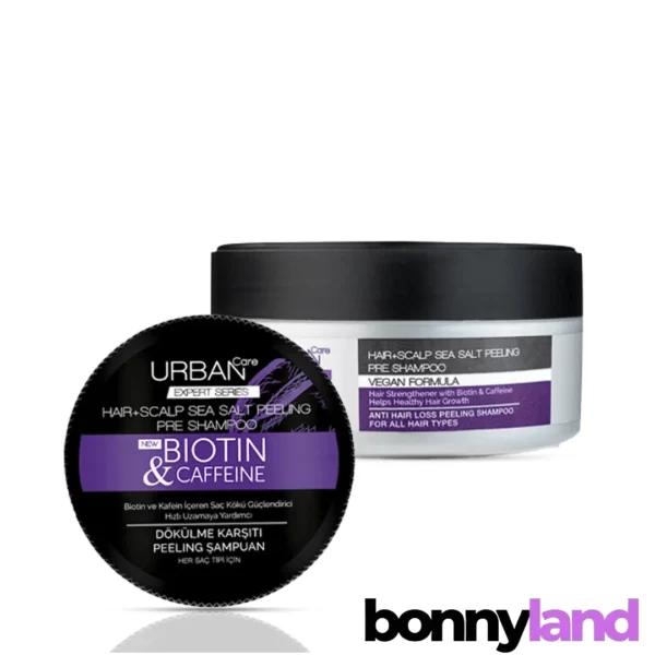اسکراب کف سر اوربان کر Urban Care مدل Biotin & Caffeine حاوی کافئین و بیوتین: تقویت کننده و پاک کننده عمقی - Image 6