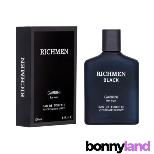 ادکلن مردانه گابرینی GABRINI مدل RICHMEN BLACK حجم 100 میل