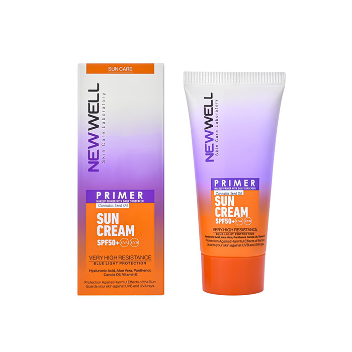 کرم ضد آفتاب و پرایمر SPF50+ نیوول 50 میل