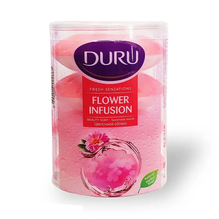 Duru Flower infusion 4 Adet صابون دورو لیوانی 4 عددی flower infusion - Image 1