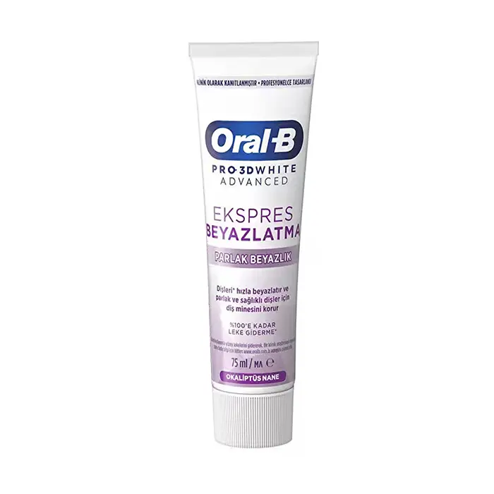 Oral B Pro 3D White Advanced Toothpaste 75ML خمیردندان سفید کننده pro 3d white اورال بی 75 میل - Image 1