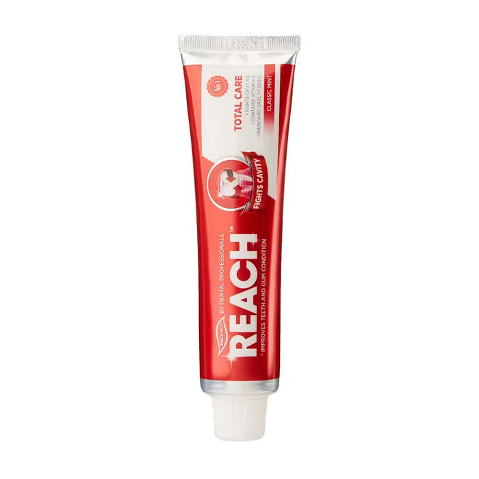 Reach Total Care Classic Mint Toothpaste 150ML خمیردندان ضد لک و محافظ لثه reach مدل total care رایحه نعنا کلاسیک 150 گرم - Image 1