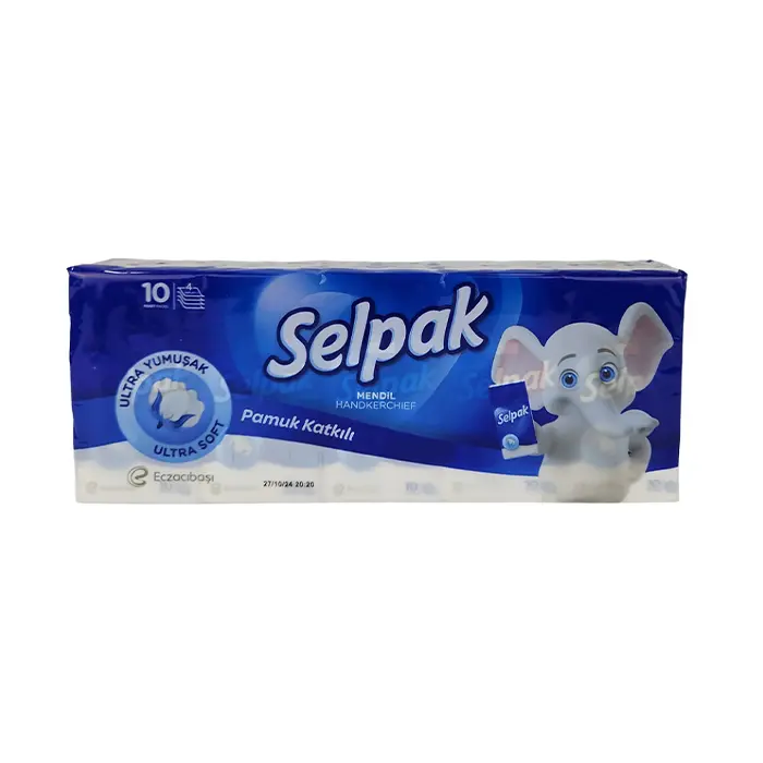 Selpak Mendil Sade 10Ad دستمال جیبی سلپاک پک 10 بسته ای - Image 1