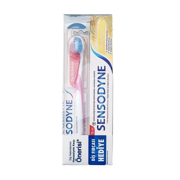 Sensodyne Tam Koruma Diş Macunu 100 Ml + Diş Fırçası خمیردندان tam koruma سنسوداین 100 میل + مسواک - Image 1