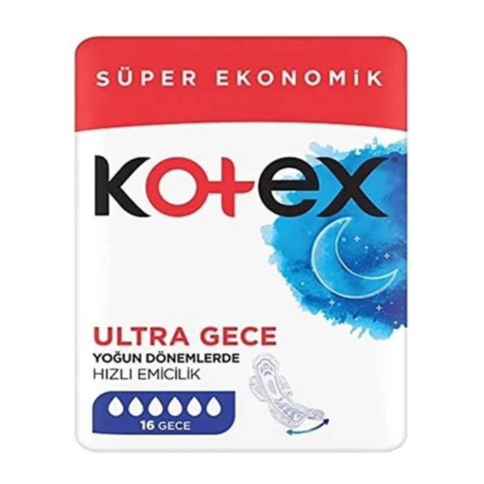 kotex-ultra-night-sanitary-napkins-16-count نوار بهداشتی شب ulra gece کوتکس