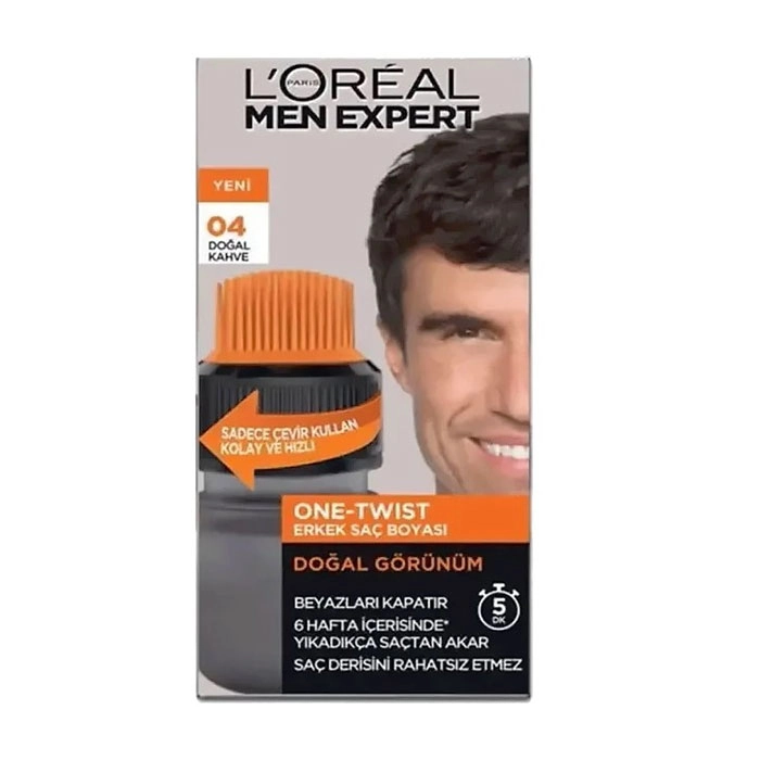 loreal-mens-hair-color-no-04-natural-brown رنگ مو مردانه لورآل