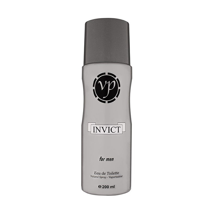 vp-invict-mens-deodorant-spray-200-ml اسپری خوشبو کننده مردانه VP مدل invict حجم 200 میل - Image 1