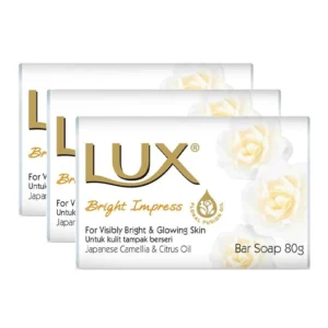 صابون لوکس bright impress بسته 3 عددی 240 گرمی