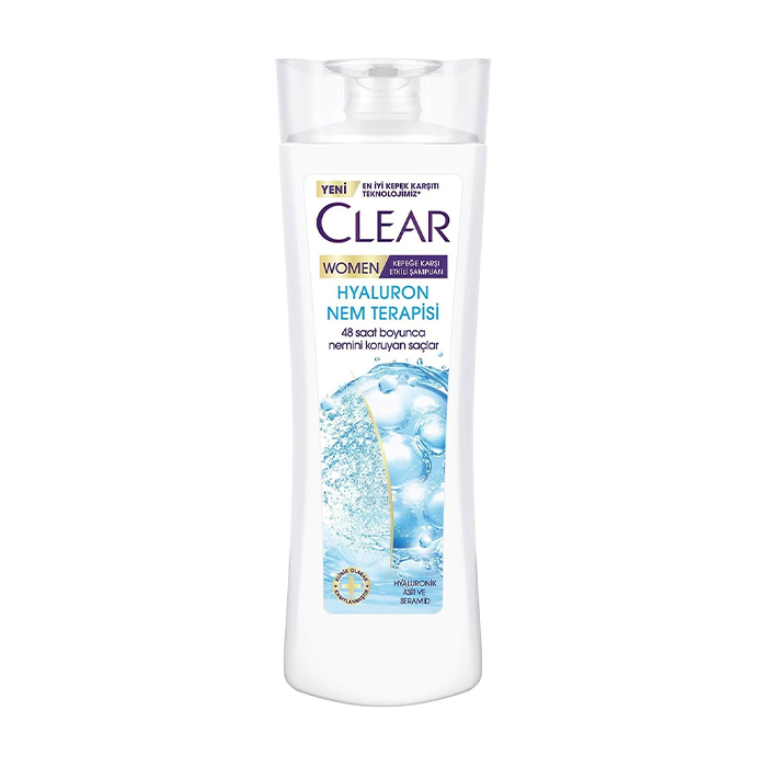 Clear Women Hyaluron Nem Terapisi Kepeğe Karşı Etkili Saç Bakım Şampuanı 350 ml شامپو ضد شوره و آبرسان زنانه hyaluron nem terapisi کلیر