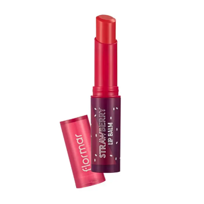 FLORMAR STRAWBERR LIP BALM بالم لب توت رنگی فلورمار