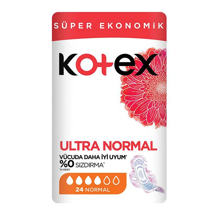 Kotex Normal Sanitary Napkins 24 Count نوار بهداشتی نرمال کوتکس 24 عددی