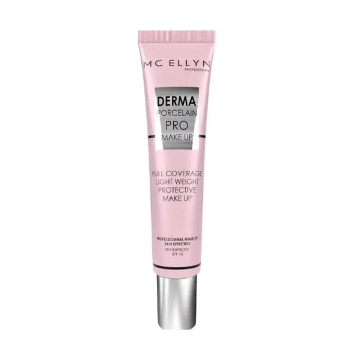 Mc Ellyn Derma Porcelain Foundation 02 کرم پودر فول کاور مدل پرو مک الین - شماره 02