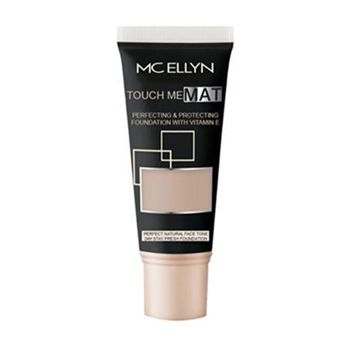 Mcellyn Mc Ellyn Touch Me Matte Face Tone Foundatıon 02 کرم پودر تیوپی مدل تاچ می مات مک الین - شماره 02 - Image 1