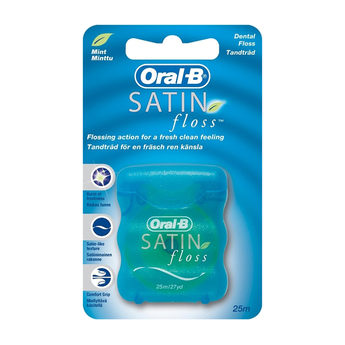نخ دندان satin floss اورال بی نعنایی
