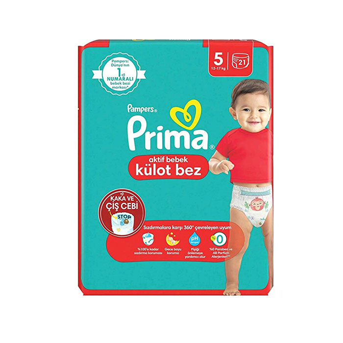 Prima Bebek Bezi Külot Beden 5 پوشک پریما شورتی - شماره 5