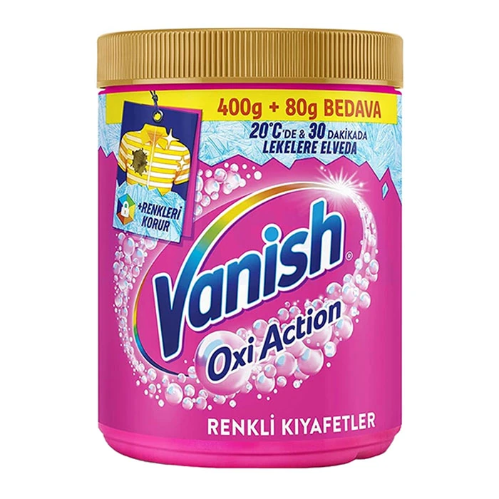 Stain remover powder for colored clothes 400+80 grams پودر لکه بر ونیش لباسهای رنگی 400+80 گرم
