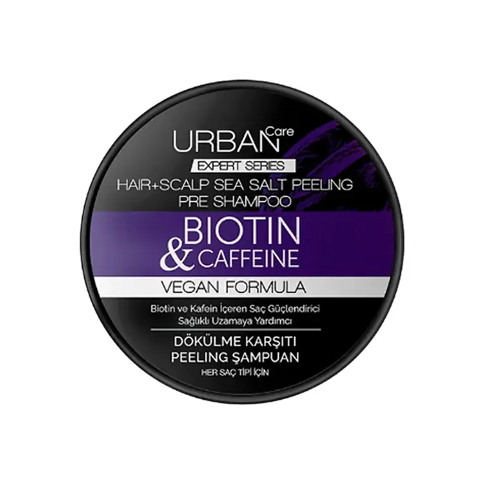 Urban Care Expert Biotin & Caffeine Dökülme Karşıtı Peeling Şampuan 200 ml اسکراب کف سر اوربان 200 گرم - Image 1