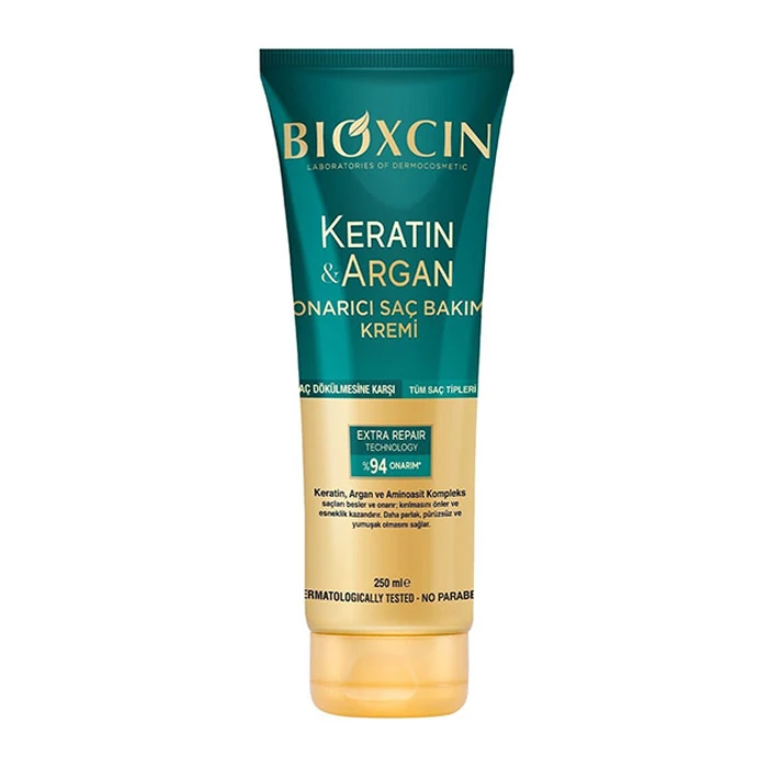 Bioxin Hair Repair Cream with Argan Extract and Keratin 250 ml کرم ترمیم کننده مو بیوکسین حاوی عصاره آرگان و کراتین 250 میل