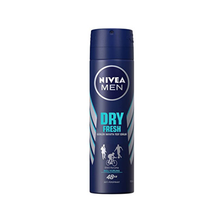 Nivea-72-hour-DRY-FRESH-antiperspirant-spray-for-men-150-ml اسپری ضد تعریق مردانه 72 ساعته DRY FRESH نیوآ 150 میل