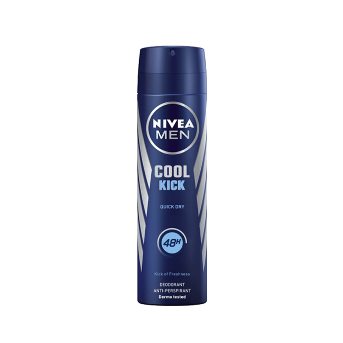 Nivea-COOL-KICK-72-hour-antiperspirant-spray-for-men-150-ml اسپری ضد تعریق مردانه 72 ساعته COOL KICK نیوآ 150 میل