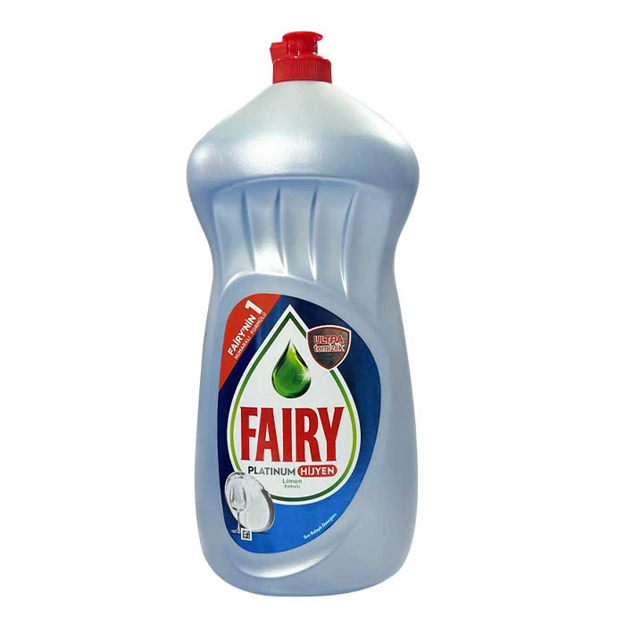 Fairy Platinum Hygiene Dishwashing Liquid, Lemon Scent, 1500 ml مایع ظرفشویی فیری مدل Platinum Hygiene رایحه لیمو 1500 میل