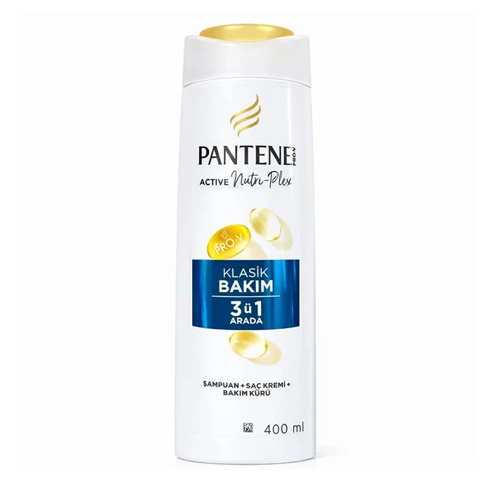pantene-3-in-1-shampoo-klasik-bakim-volume-400-ml شامپو 3 در 1 پنتن KLASIK BAKIM حجم 400 میل